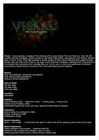 Interview with Visaal